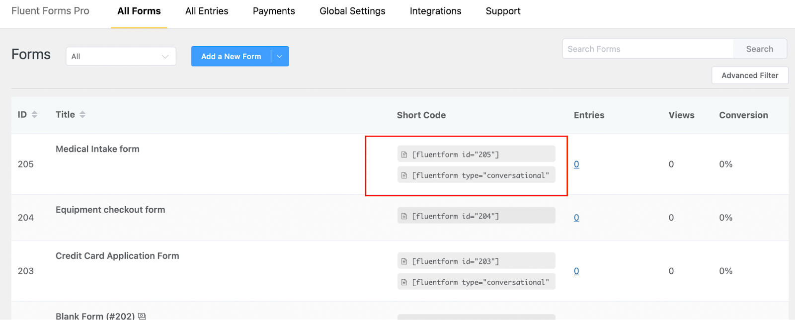 medical intake form, healthcare forms, wordpress, shortcode