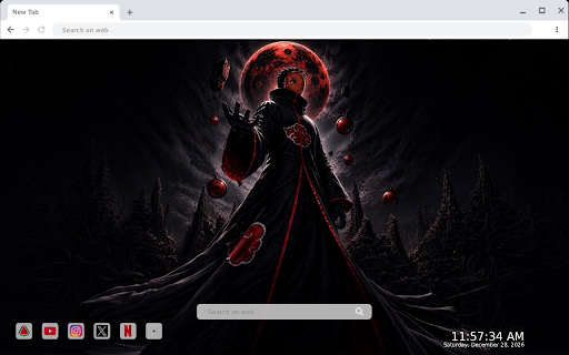 Obito Uchiha Naruto The Red Moon Live Wallpaper screenshot 2