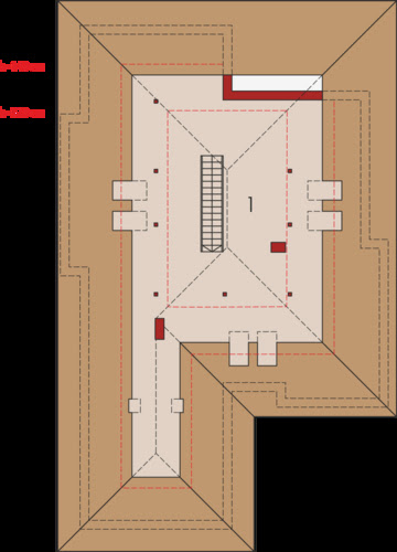 Liv 3 G2 MULTI-COMFORT - Rzut poddasza do adaptacji