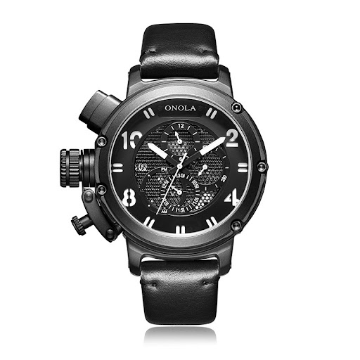 Title 4, Automatic Mechanical Mens Watch with Leather B...