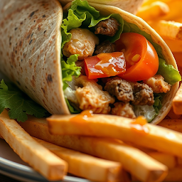 Mix Chicken and Beef Wrap Combo