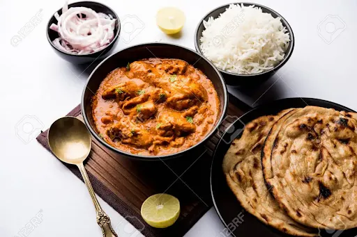 Butter Chicken(500ml)+ Rice + 2 Roti