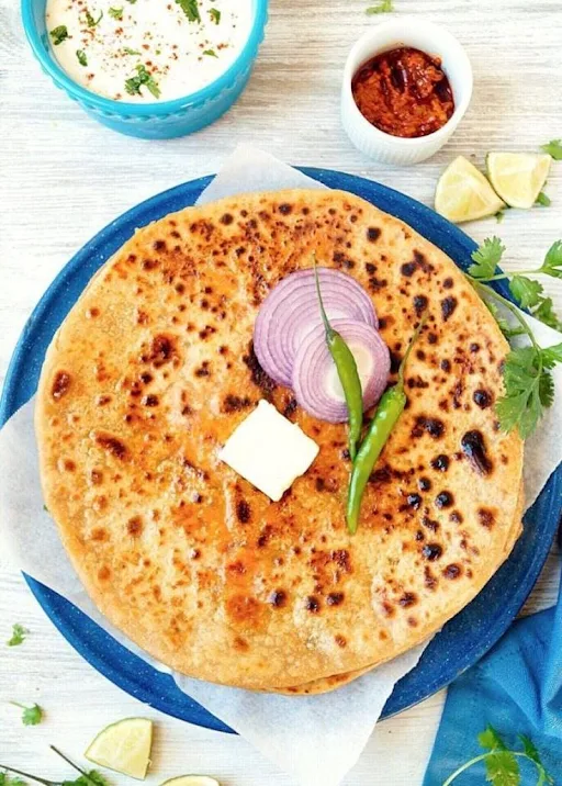 Onion Paneer Paratha ( Desi Ghee) Big Size