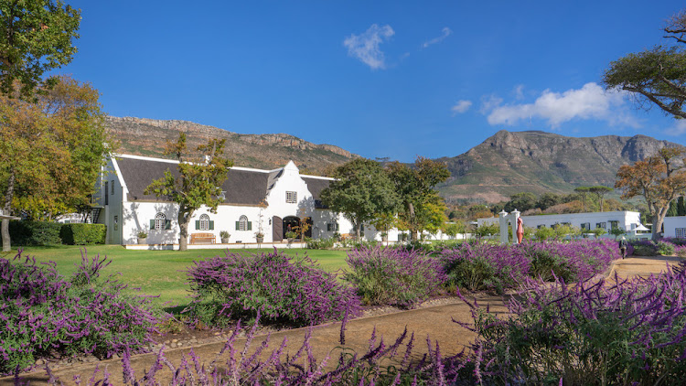 The reception building at Steenberg Hotel and Vineyards.