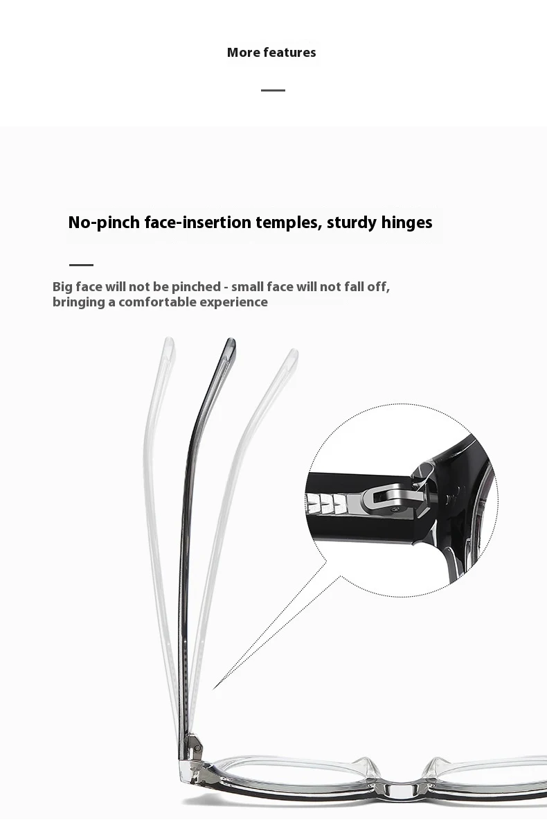 Title 13, Retro Okulary Bezbarwne Prosty Nity Anty-niebie...