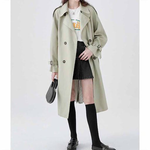 Title 6, Mid-length overcoat, small British style coat f...