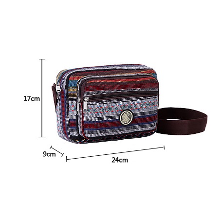 Title 1, Ethnic Style Multi-layer Large Capacity Shoulde...