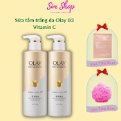 Sữa Tắm Trắng Da Olay B3 Vitamin C Simshop20 Trắng Da Cấp Ẩm Cho Làn Da Trắng Sáng Mịn Màng 500Ml