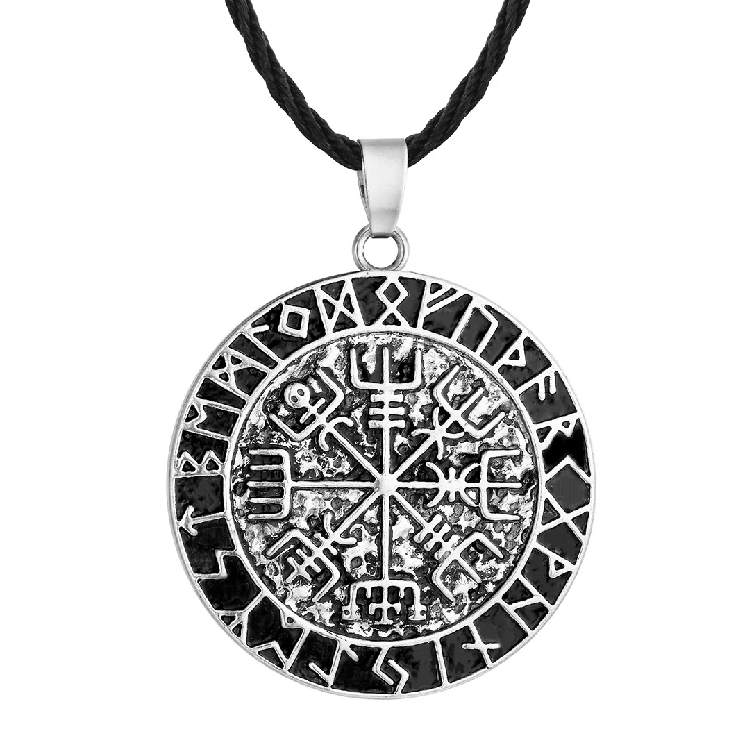 Title 4, Vintage Antieke Zilveren Rune Ketting Bescherme...