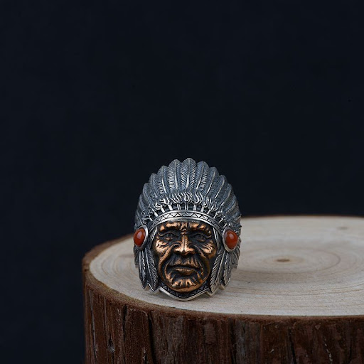 Title 6, Mens Domineering Punk Open Adjustable Ring Ret...