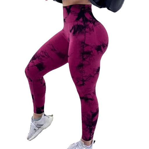 Title 6, Womens Printed Tie-dye Seamless Skinny Yoga Pa...