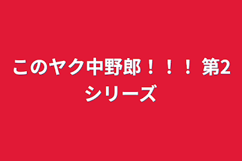 このヤク中野郎！！！     第2シリーズ