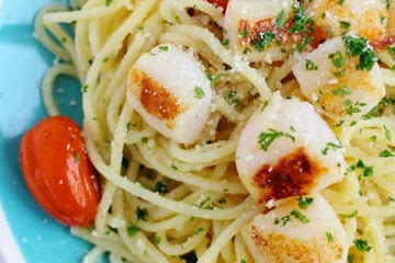 Pan Seared Scallops with Pasta