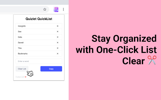 Quizlet QuickList Preview 5
