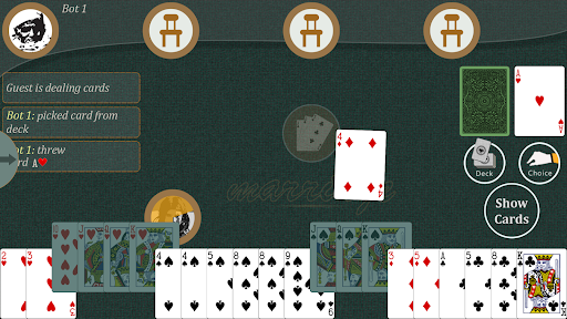 Screenshot Marriage Card Game