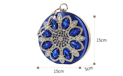 Title 1, Sac à main femme en soie et strass diamant, idé...