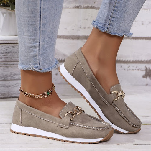 Title 7, Womens Fashion Round Toe Slip-on Platform Casu...