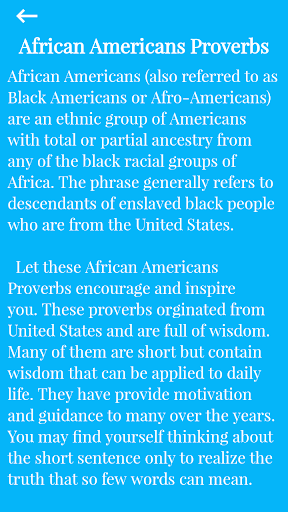 African American Proverbs