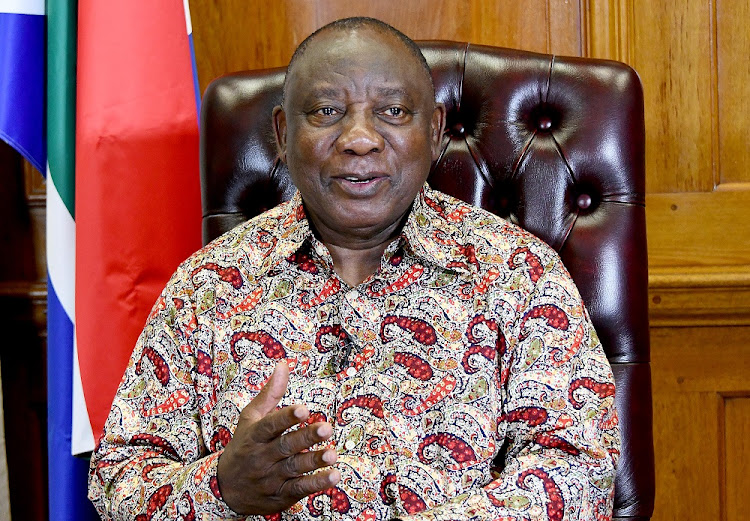 President Cyril Ramaphosa addresses the nation on Covid-19 developments. Picture: GCIS