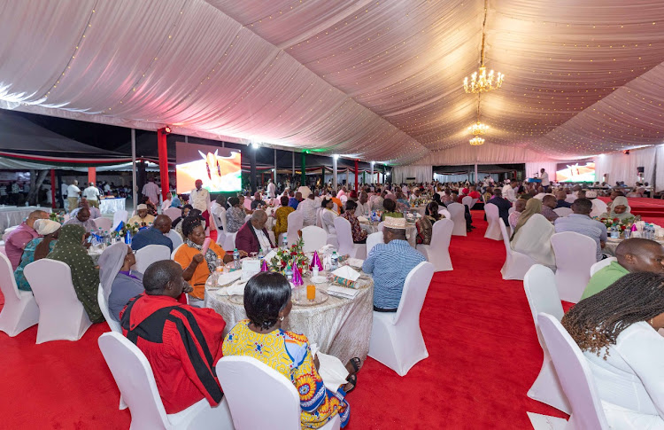 Various leaders during a prayer service to usher in the New Year at State House, Mombasa on January 1, 2023.