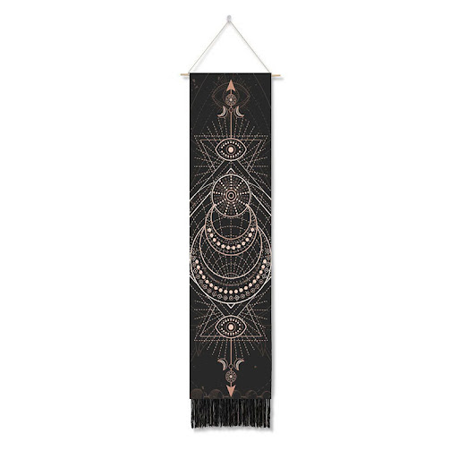 Title 5, Sun Moon Phase Decoration Background Cloth Tape...