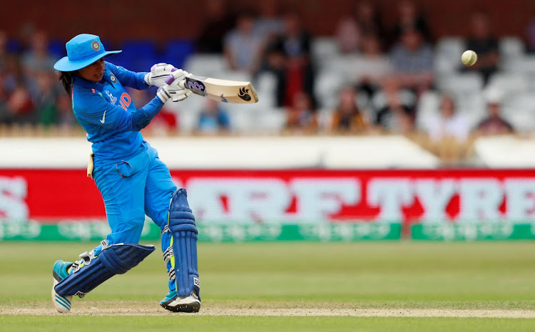 India's Mithali Raj in action against England during a Women's Cricket World Cup match on June 24, 2017