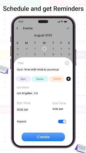 Screenshot Calendar - Schedule Planner