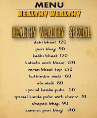 Healthy Wealthy menu 2