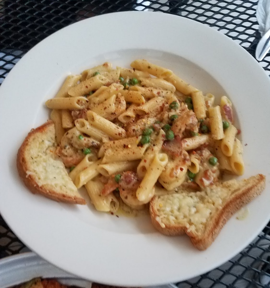 Carbonara with GF penne