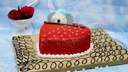 Red Velvet Heart Shape Cake