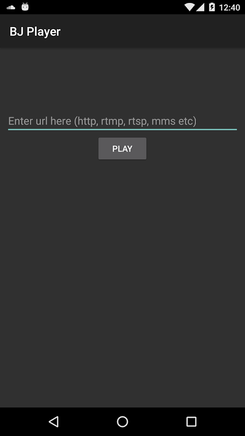Android application BJ Player screenshort
