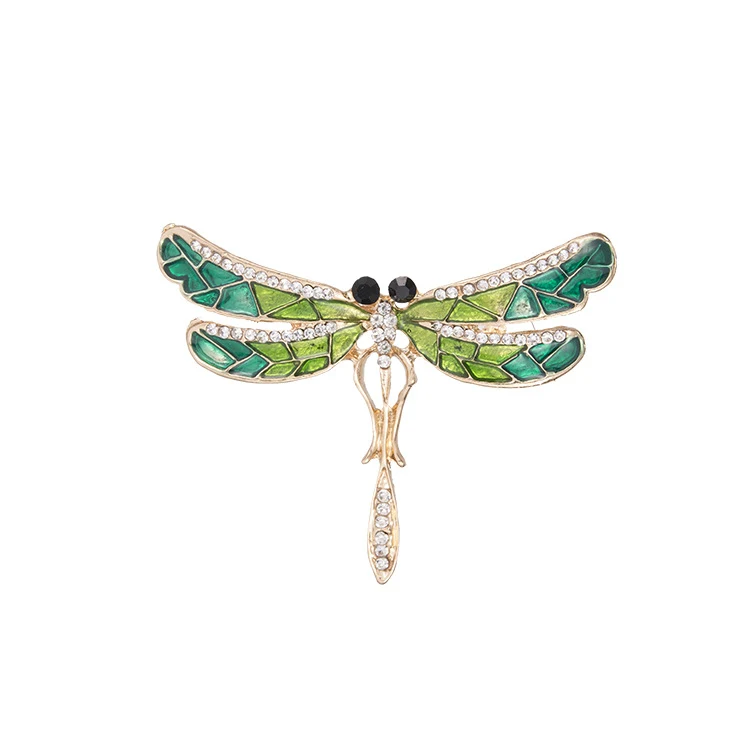 Euramerikanische Libellenbrosche Stilvoller Schmuck für Damen und Herren Detailgetreues Insektendesign Edler Modeschmuck Perfektes Geschenk für jeden Anlass.
