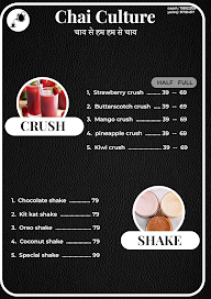 Chai Culture menu 1