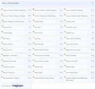 Hello Baba menu 6