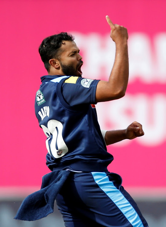 Azeem Rafiq in a past match for Yorkshire.