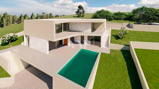 Maison contemporaine avec piscine et jardin 2