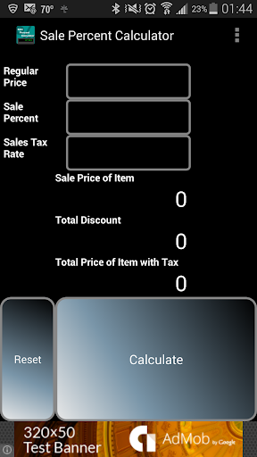 Sale Percent Calculator