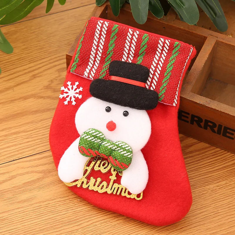 Gouden Kerstman Kousen Kersttas Perfecte Cadeaus Feestelijke Decoratie Grote Capaciteit Premium Design