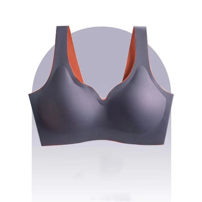 Sujetador Deportivo de Dormir Sin Aros para Mujer, Sección Delgada, Recogido Lateral, Sujeción Ligera, Confort y Libertad