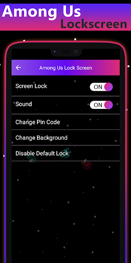 Screenshot Among us lockscreen