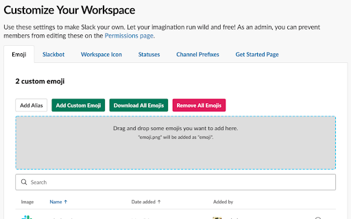 Slack Custom Emoji Manager