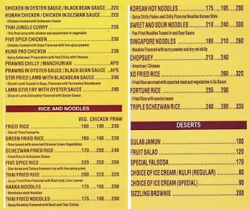 Mritsa Restaurant & Bar menu 