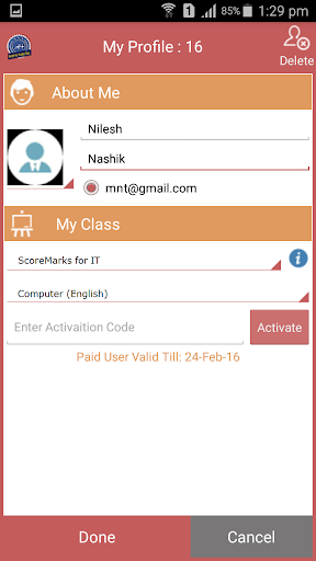 Score-Marks for MSCIT