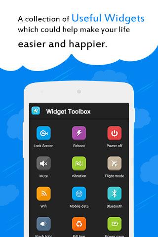 Widget Toolbox Screen 1