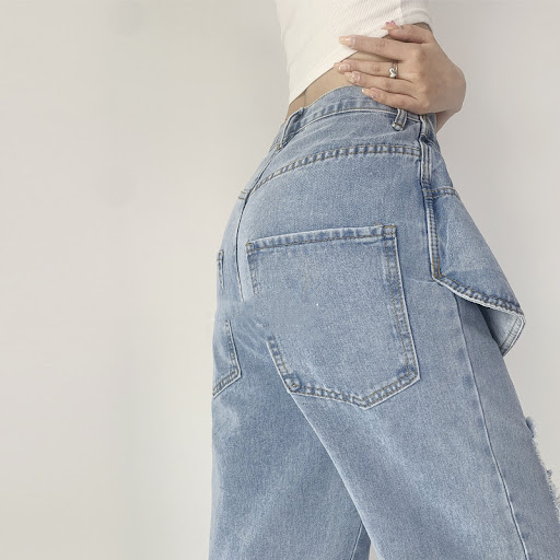Title 3, Womens High Waist Loose "Fried Street American...