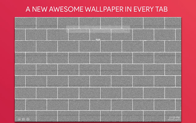 Grey Brick Wallpaper HD Custom New Tab