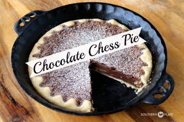 Grandmama's Chocolate Chess Pie