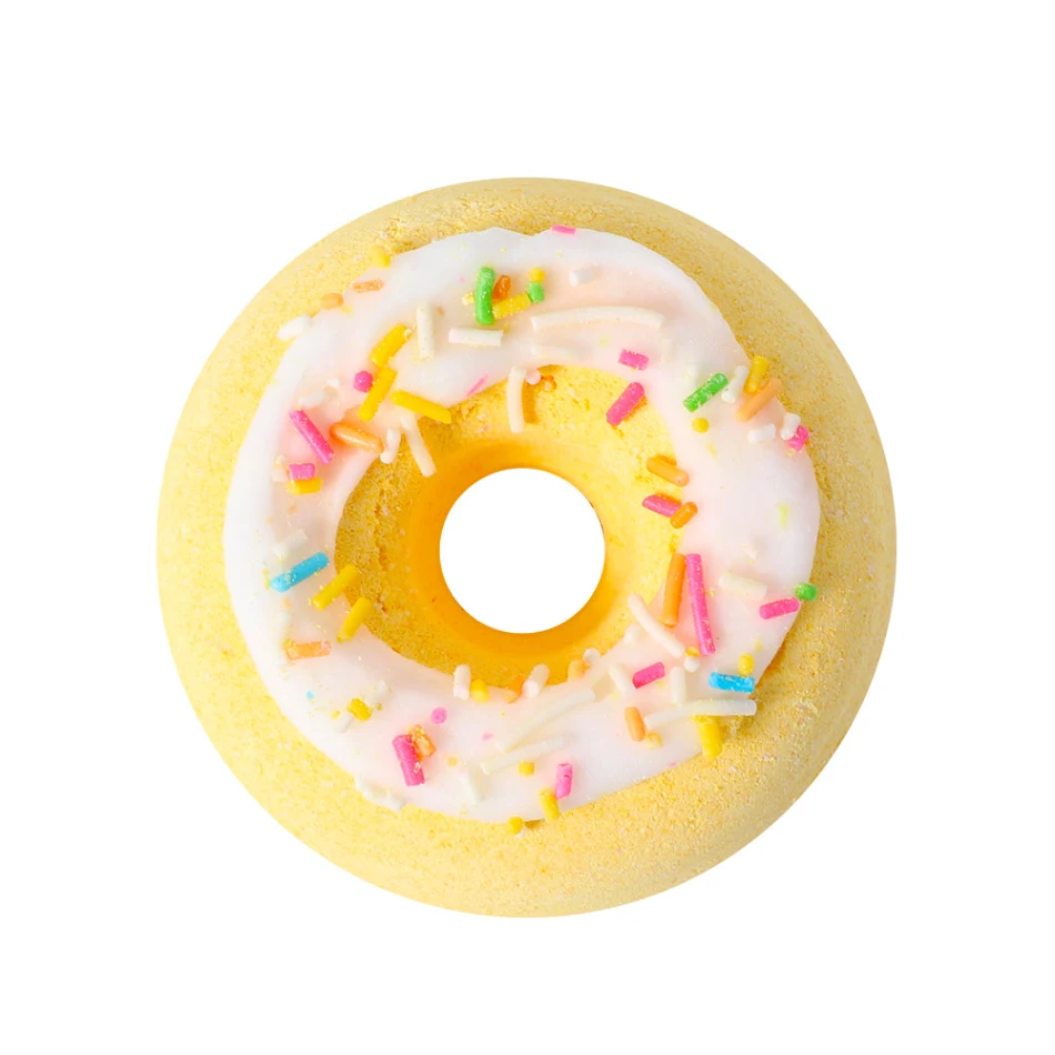 Kit de banho de sal com explosão de donuts de desenho animado para fabricantes transfronteiriços, diversão e relaxamento!
