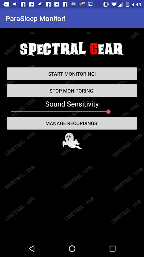 Spectral Gear  - ParaSleep App Screen 3