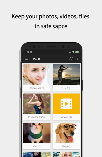 Screenshot Sgallery - hide photos & video